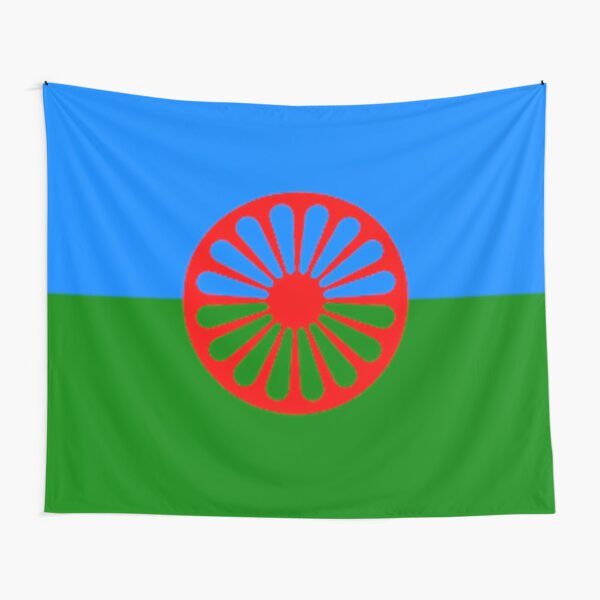 Bandera Del Pueblo Romaní - Bandera Vintage Bandera Gitana Tela decorativa