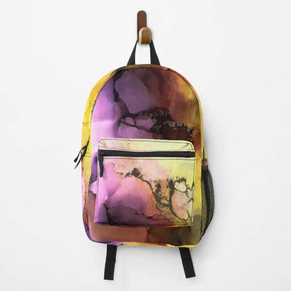 Artikelvorschau, Gelbe und lila abstrakte Kunst entworfen und verkauft von MyAbstractInk.