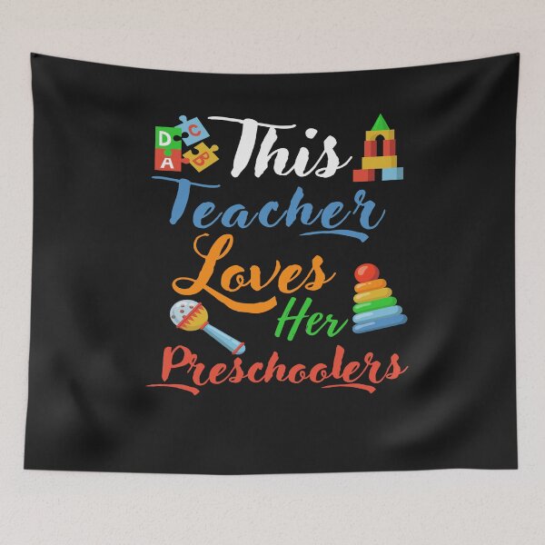 Item preview, This Teacher Loves Her Preschoolers designed and sold by adeleqo.