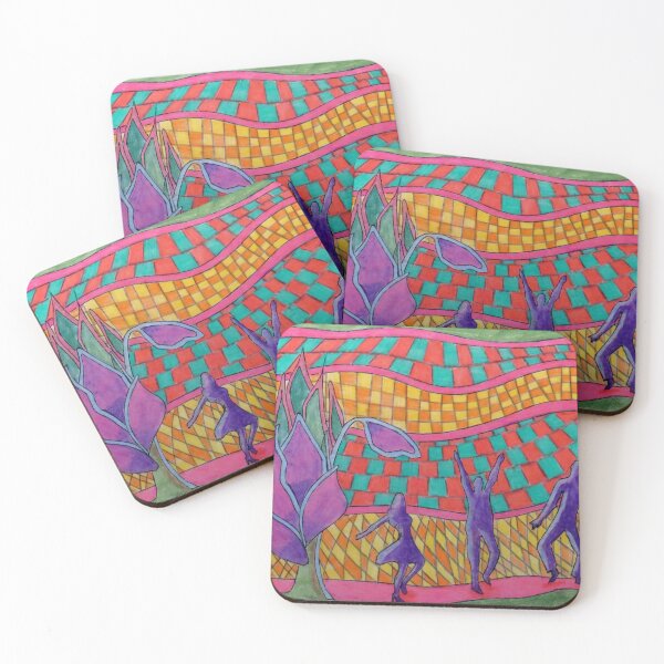 Item preview, 628 - PURPLE DANCERS - DAVE EDWARDS - COLOURED PENCILS - 2022 designed and sold by BLYTHART.