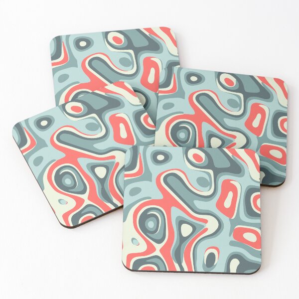 Item preview, "Muted sophisticated" wavy color palette designed and sold by rodentpad.