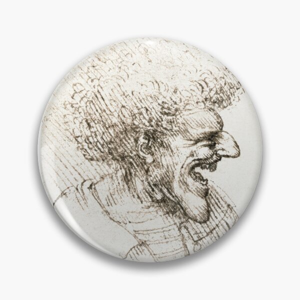Item preview, Leonardo da Vinc: Man With Bushy Hair designed and sold by artistoutfitter.