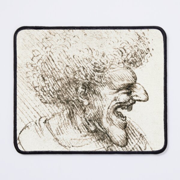 Item preview, Leonardo da Vinc: Man With Bushy Hair designed and sold by artistoutfitter.