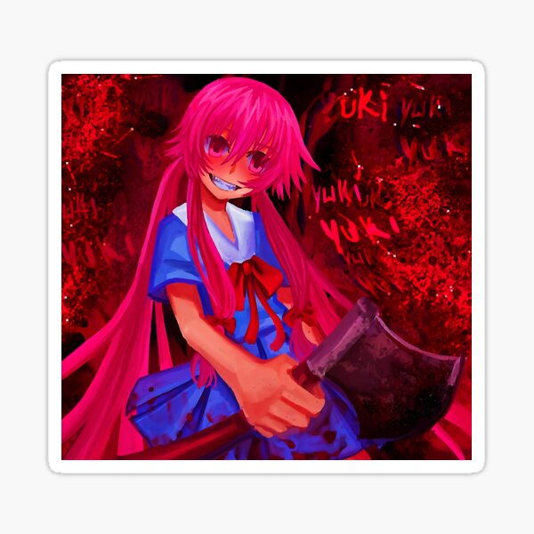 Even in death, I'll keep chasing after you. (Yuno Gasai / Mirai Nikki  Teamflash) Poster for Sale by Stevenobinsun