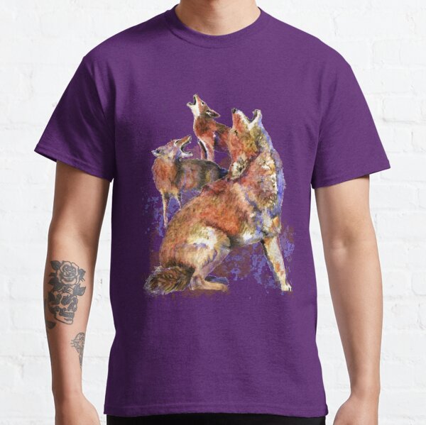 Purple Howling Coyote Tee