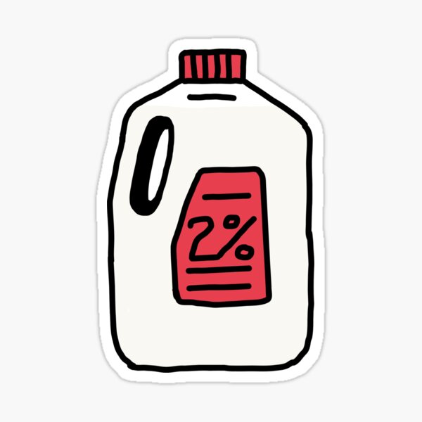 Small milk jug Sticker for Sale by juliades13