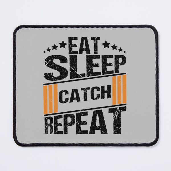 Item preview, Eat Sleep Catch Repeat -Black Version- Grunge design designed and sold by Junemontana.