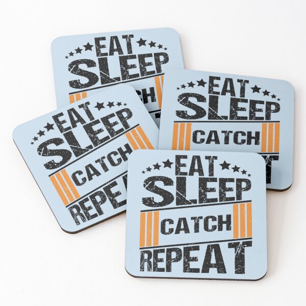 Item preview, Eat Sleep Catch Repeat -Black Version- Grunge design   designed and sold by Junemontana.
