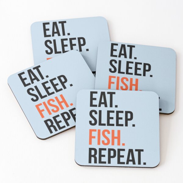 Item preview, Eat Sleep Fish Repeat designed and sold by Junemontana.