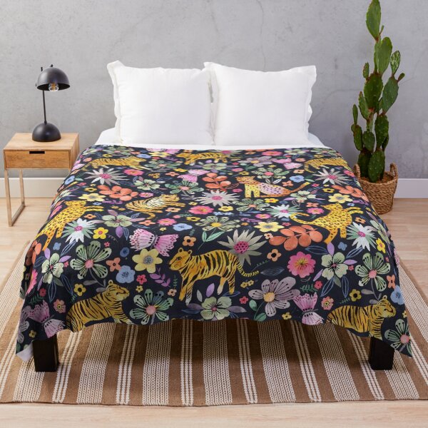 Item preview, Spring Cat Tigers and Flowers designed and sold by ninoladesign.