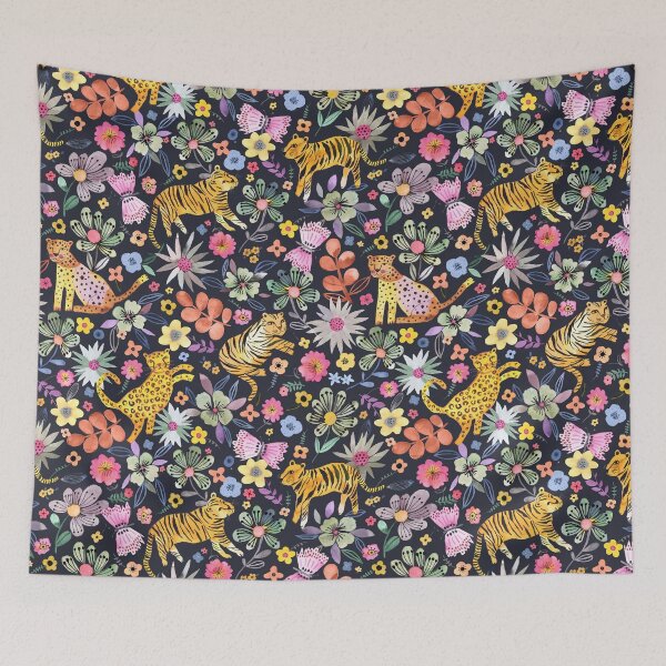 Item preview, Spring Cat Tigers and Flowers designed and sold by ninoladesign.