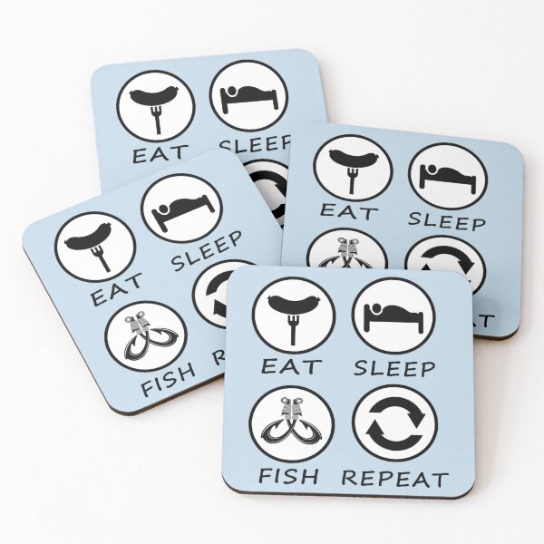 Item preview, Eat Sleep Fish Repeat   designed and sold by Junemontana.