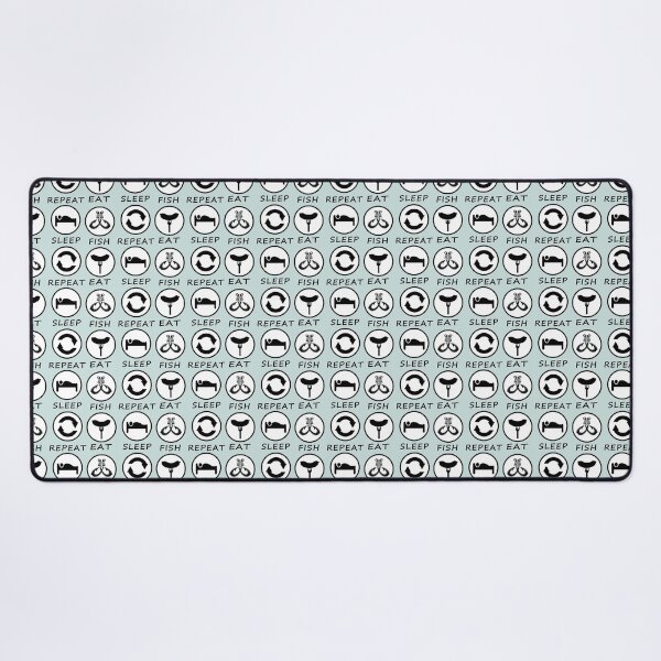 Item preview, Eat Sleep Fish Repeat designed and sold by Junemontana.
