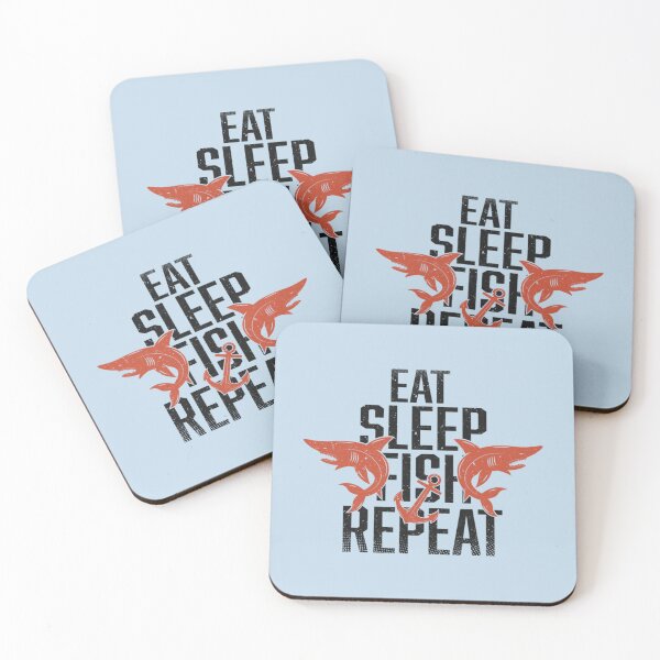 Item preview, Eat Sleep Fish Repeat Fishing Is My Hobby Fishing Enthusiast Eat Sleep Repeat Funny   designed and sold by Junemontana.