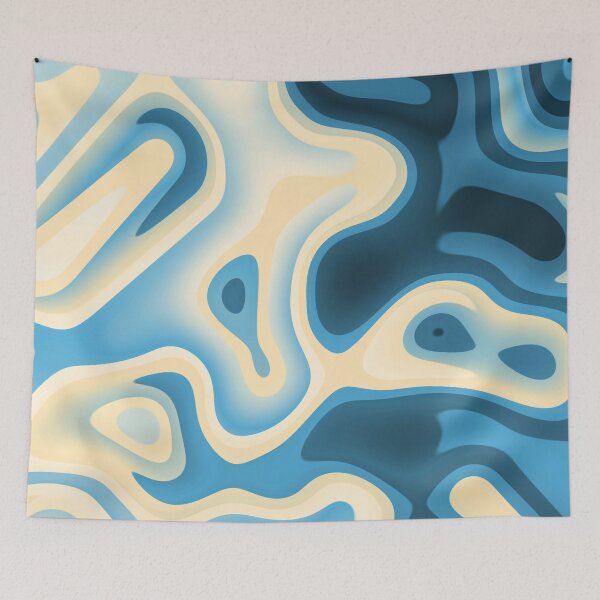 Item preview, "Beach house" wavy color palette designed and sold by rodentpad.