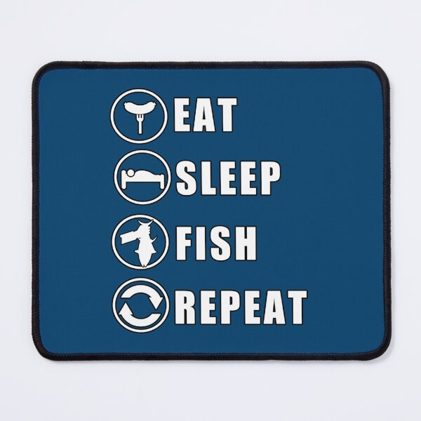 Item preview, Eat Sleep Fish Repeat designed and sold by Junemontana.