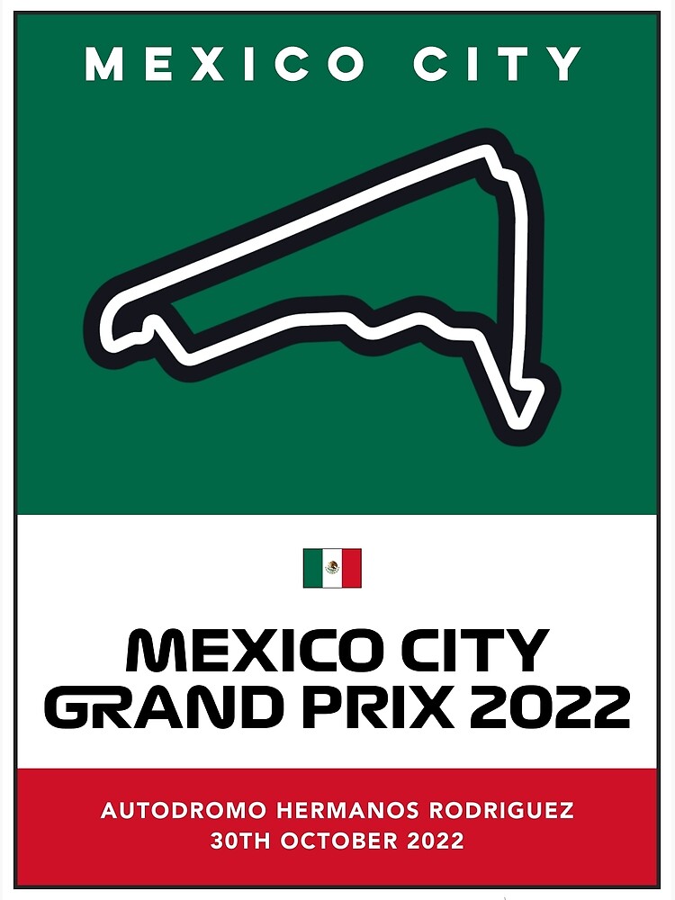 Mexico City Grand Prix F1 2022 Poster Poster For Sale By