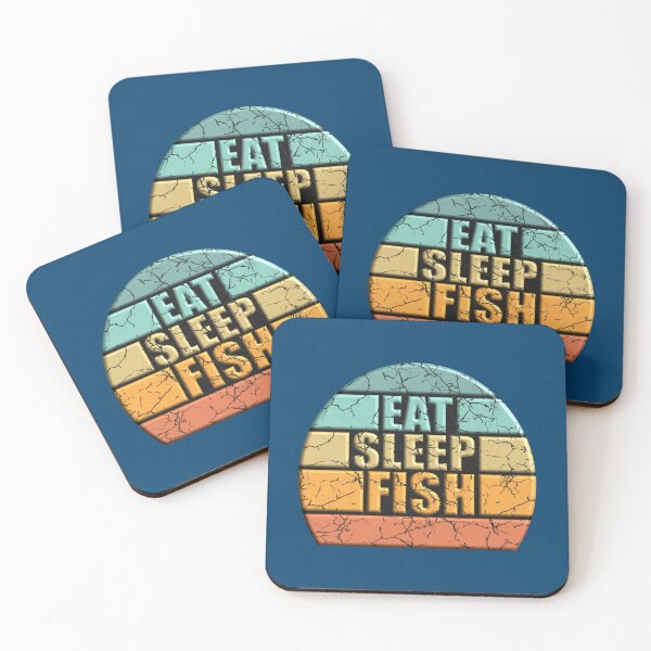 Item preview, 3D DESIGN - EAT SLEEP FISH - Funny    designed and sold by Junemontana.