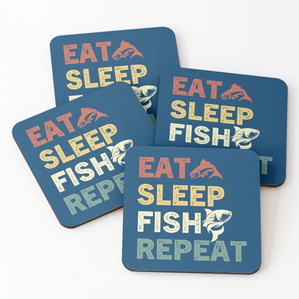 Item preview, eat sleep fish repeat  designed and sold by Junemontana.