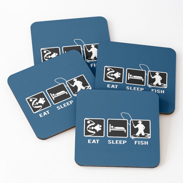 Item preview, eat sleep fish repeat  designed and sold by Junemontana.