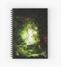Encounter in a Woodland Glade Spiral Notebook