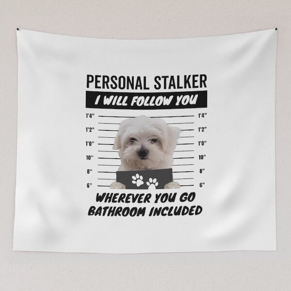 Item preview, Personal Stalker Dog – Maltese designed and sold by More Cute Dogs.