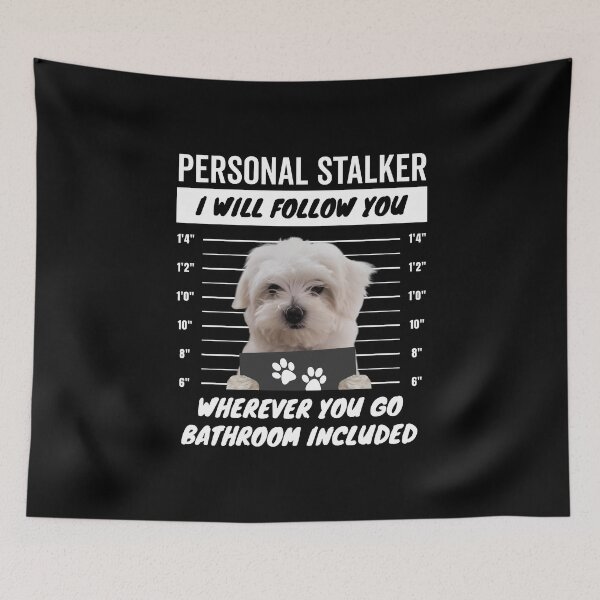 Item preview, Personal Stalker Dog – Maltese designed and sold by More Cute Dogs.