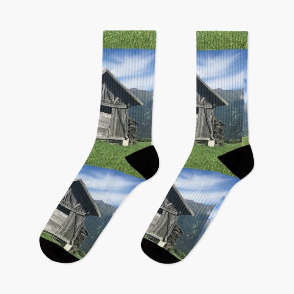 Item preview, Hut in the Austrian mountains designed and sold by ray-designs-.