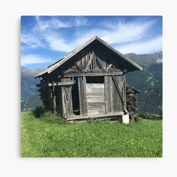 Item preview, Hut in the Austrian mountains designed and sold by ray-designs-.