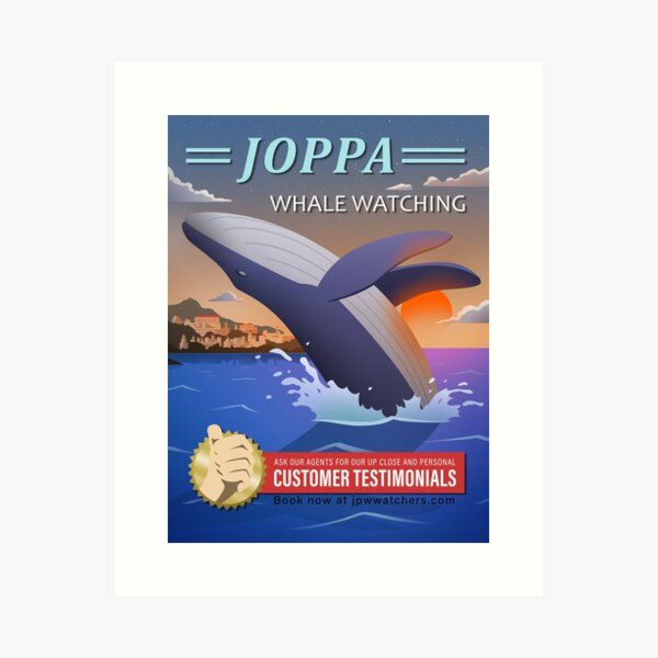 Joppa Whale Watching Art Print