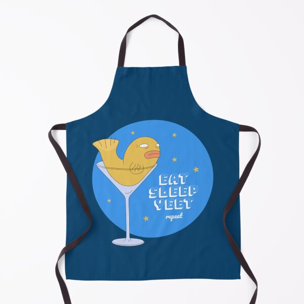 Item preview, Eat Sleep Yeet Repeat, Drink, light blue, fish   designed and sold by Junemontana.