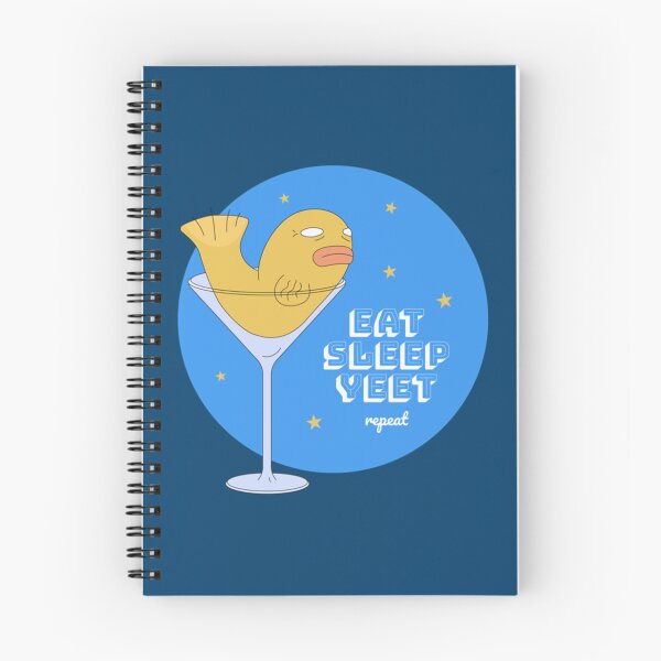 Item preview, Eat Sleep Yeet Repeat, Drink, light blue, fish   designed and sold by Junemontana.