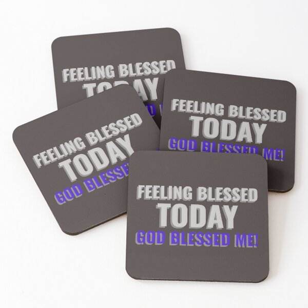 Item preview,  FEELING BLESSED TODAY GOD BLESSED ME! Tshirt, mugs designed and sold by DoubleDSD.