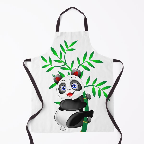 Item preview, Cute baby panda cartoon hanging on bamboo designed and sold by ZieProject.