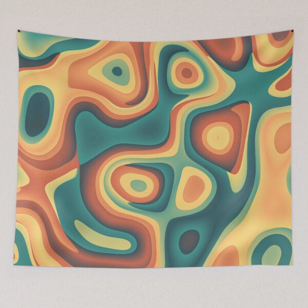 Item preview, "Rustic Riverbed" wavy color palette designed and sold by rodentpad.