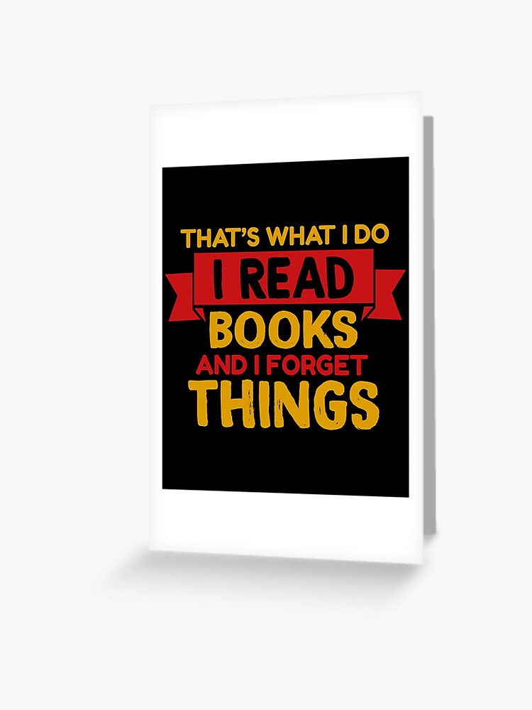 Book Lovers Quote on Reading | Greeting Card