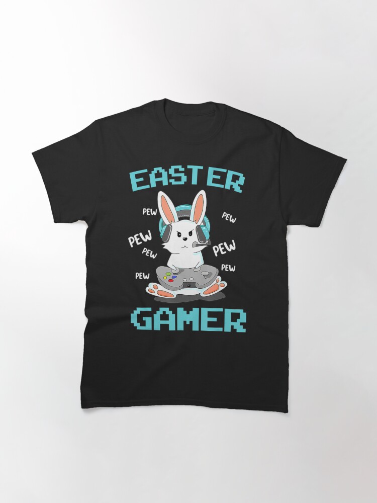 Disover Gamer Gaming Hoppy Outfit Bunny Day Boys Bunny Easter Easter Classic T-Shirt