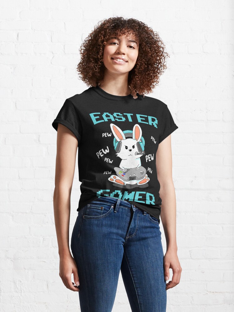 Discover Gamer Gaming Hoppy Outfit Bunny Day Boys Bunny Easter Easter Classic T-Shirt