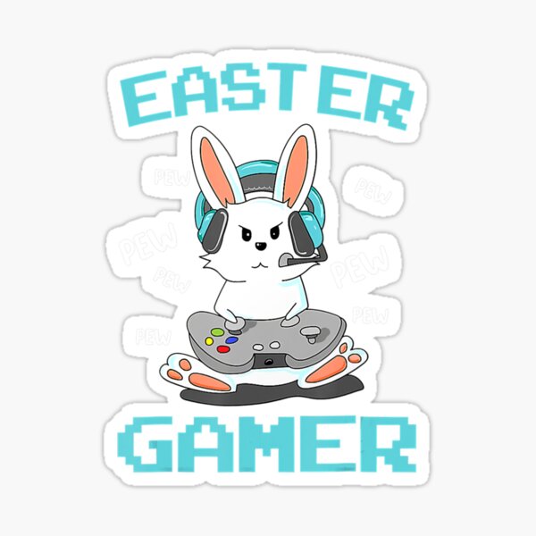 Happy Easter Bunny Egg Video Game Boys Kids Men Easter Gamer