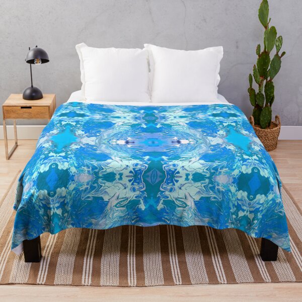 Item preview, Abstract Blue and White Painting designed and sold by Creative-Voyage.