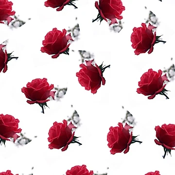 Artwork thumbnail, RED ROSES  _ pattern2 by OlaG