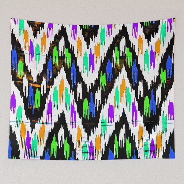 Item preview, Comb style designs ikat patterns, Uzbek Ikat designs designed and sold by LeFabriqueOuz.