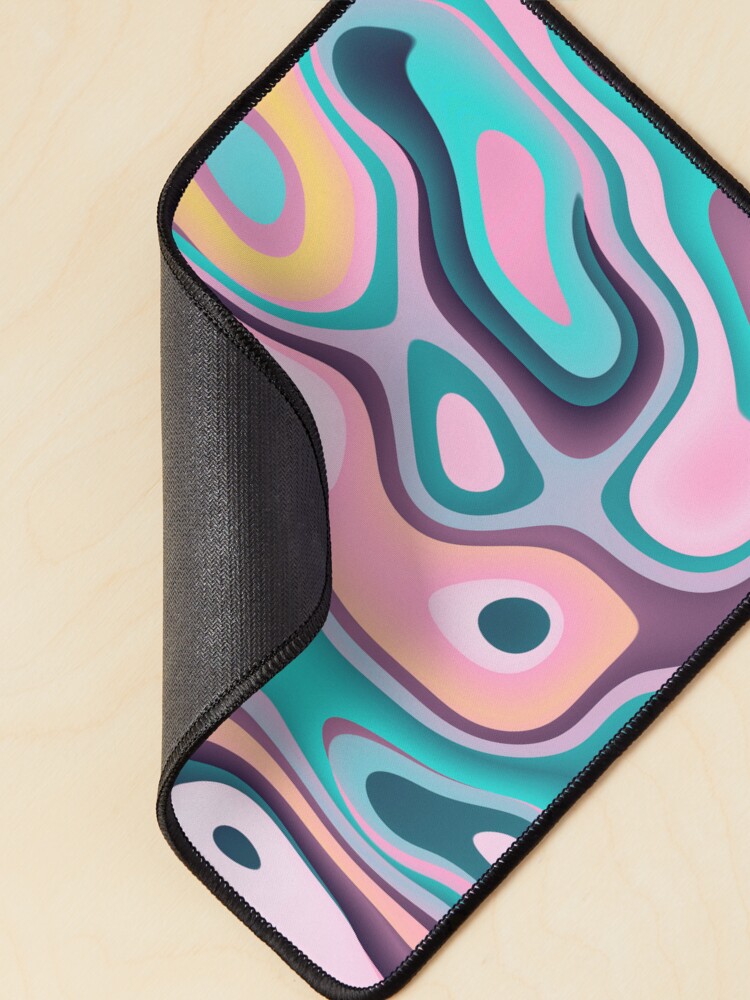 ""80's Diner" wavy color pallete" Mouse Pad for Sale by rodentpad