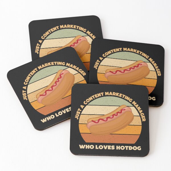 Item preview, Just a content marketing manager who loves hotdog, funny marketer food lover, content marketing manager hotdog designed and sold by SGS-.
