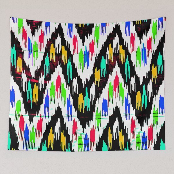 Item preview, Comb style designs ikat patterns, Uzbek Ikat designs designed and sold by LeFabriqueOuz.
