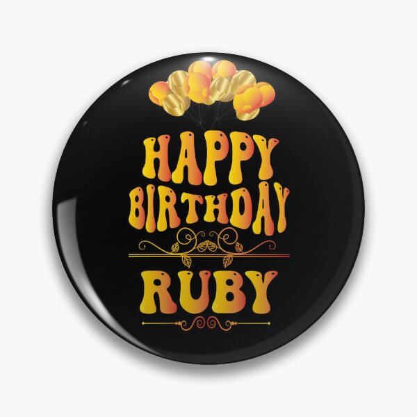 Item preview, Happy birthday Ruby designed and sold by bahdsgraphic.