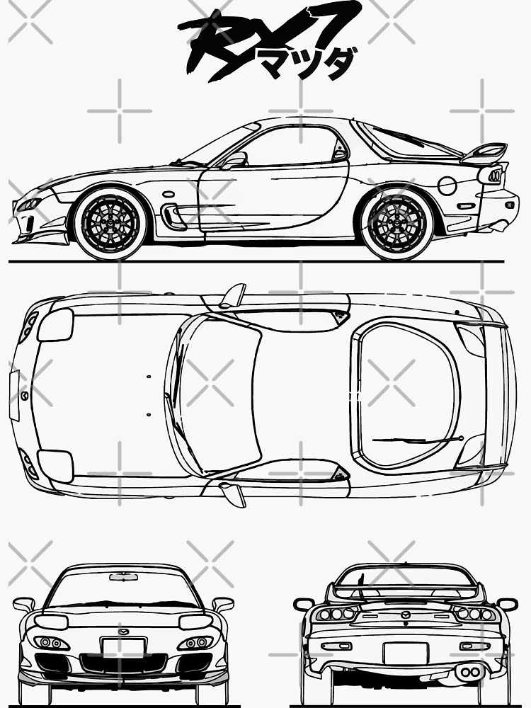 Mazda rx 7 blueprint