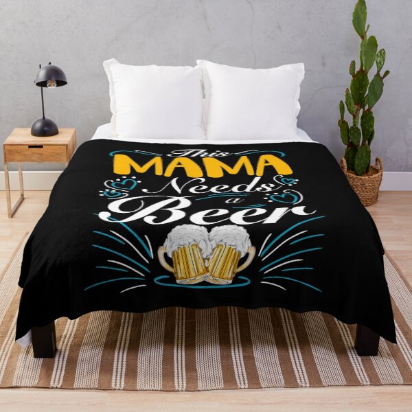 Item preview, This Mama Needs a Beer, Sarcastic Mom Quote designed and sold by orangeblue21.