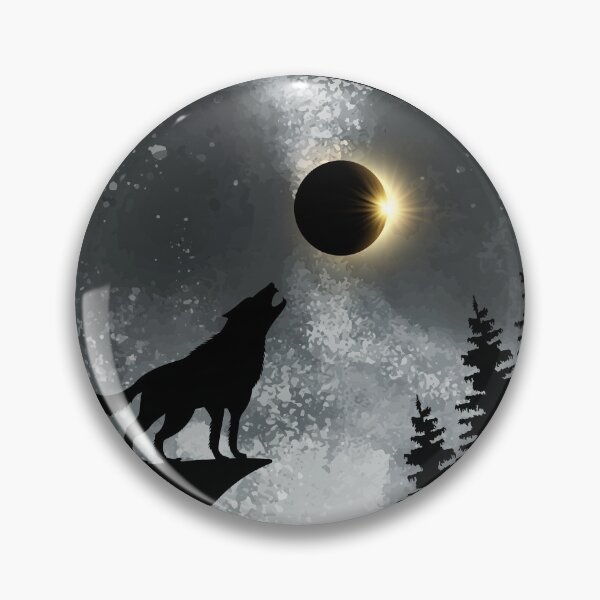 Item preview, Wolf Howling At The Eclipse designed and sold by BackTriforce.