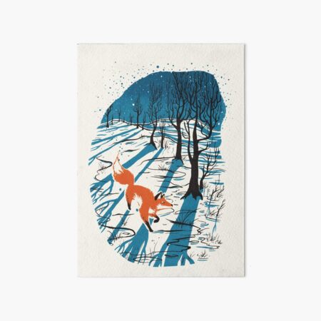 Winter Fox Art Board Print